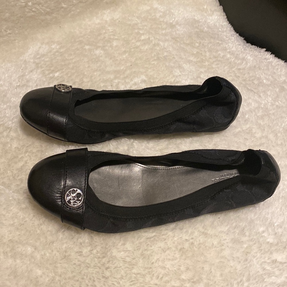 Coach ballerina flats. Little wear as seen in pictures